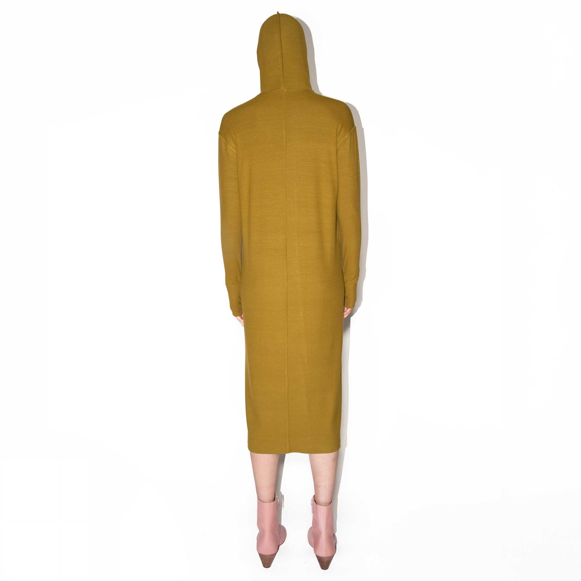 Ribbed Hooded Dress