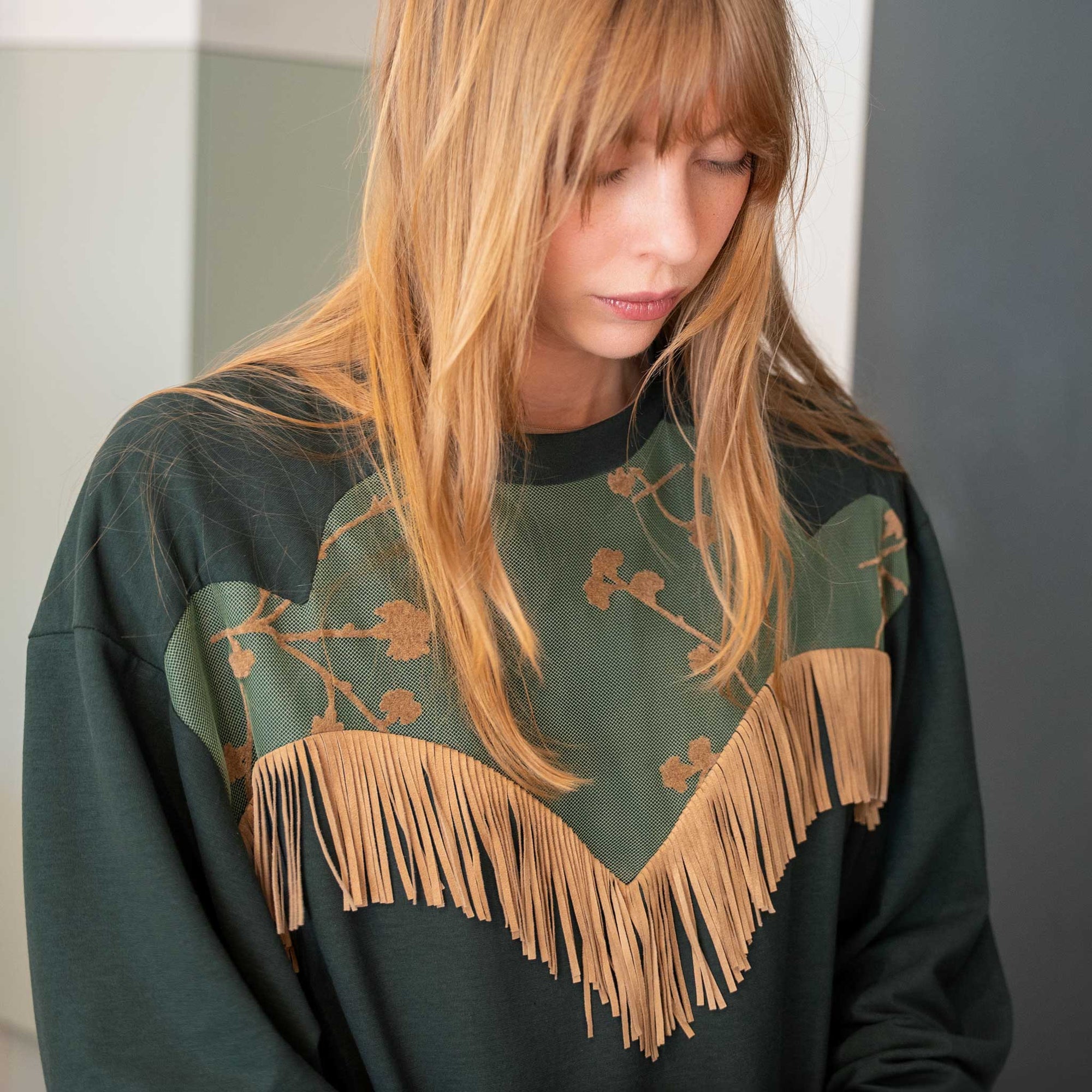 Floral Fringe Jersey - SOLD OUT