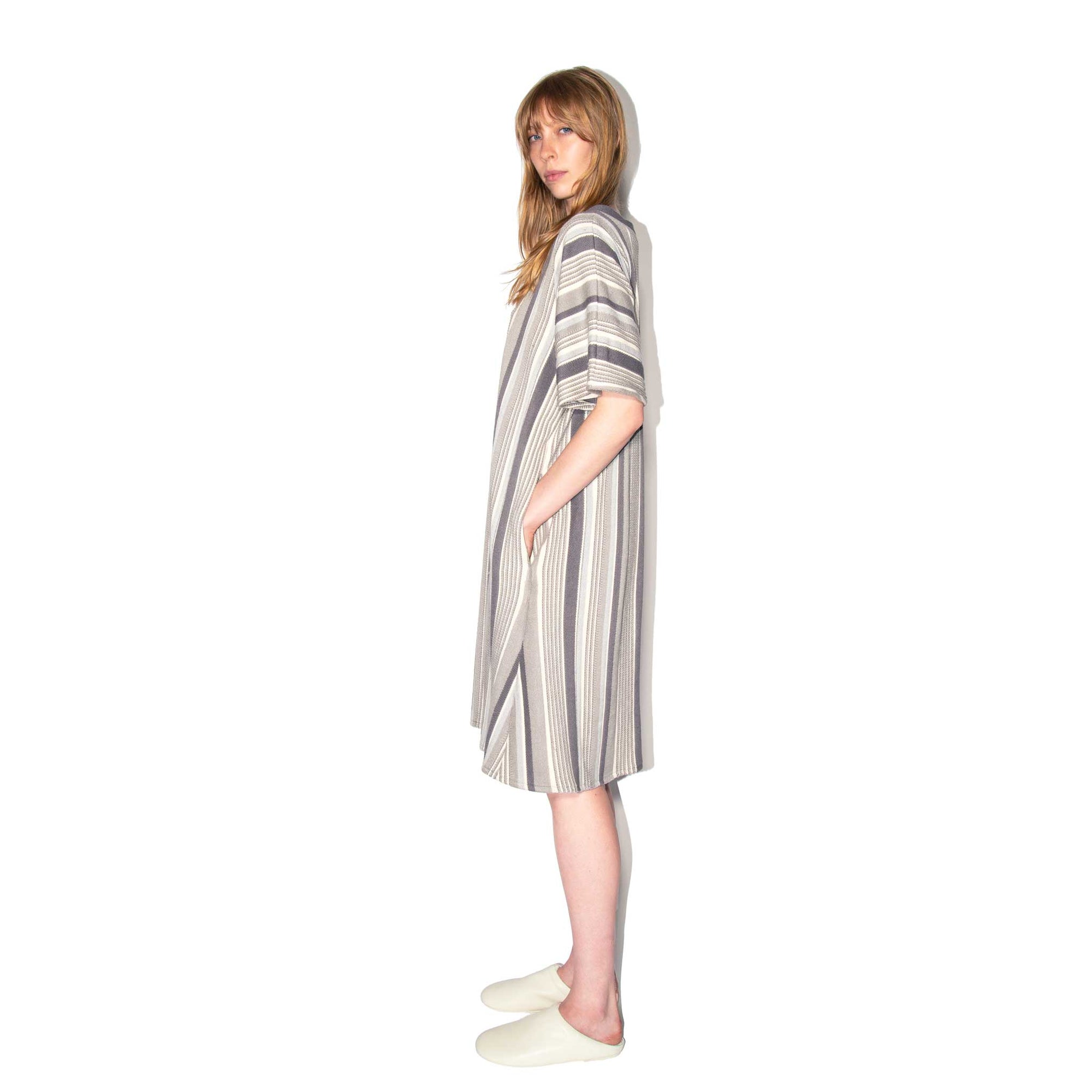 Striped Terry Dress