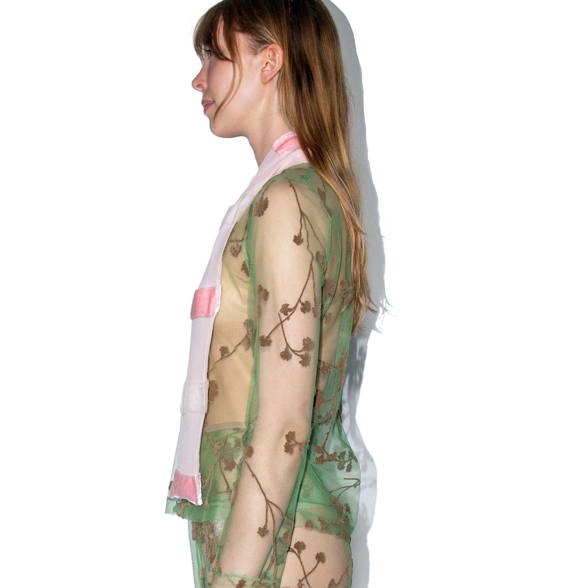 Floral Mesh Top