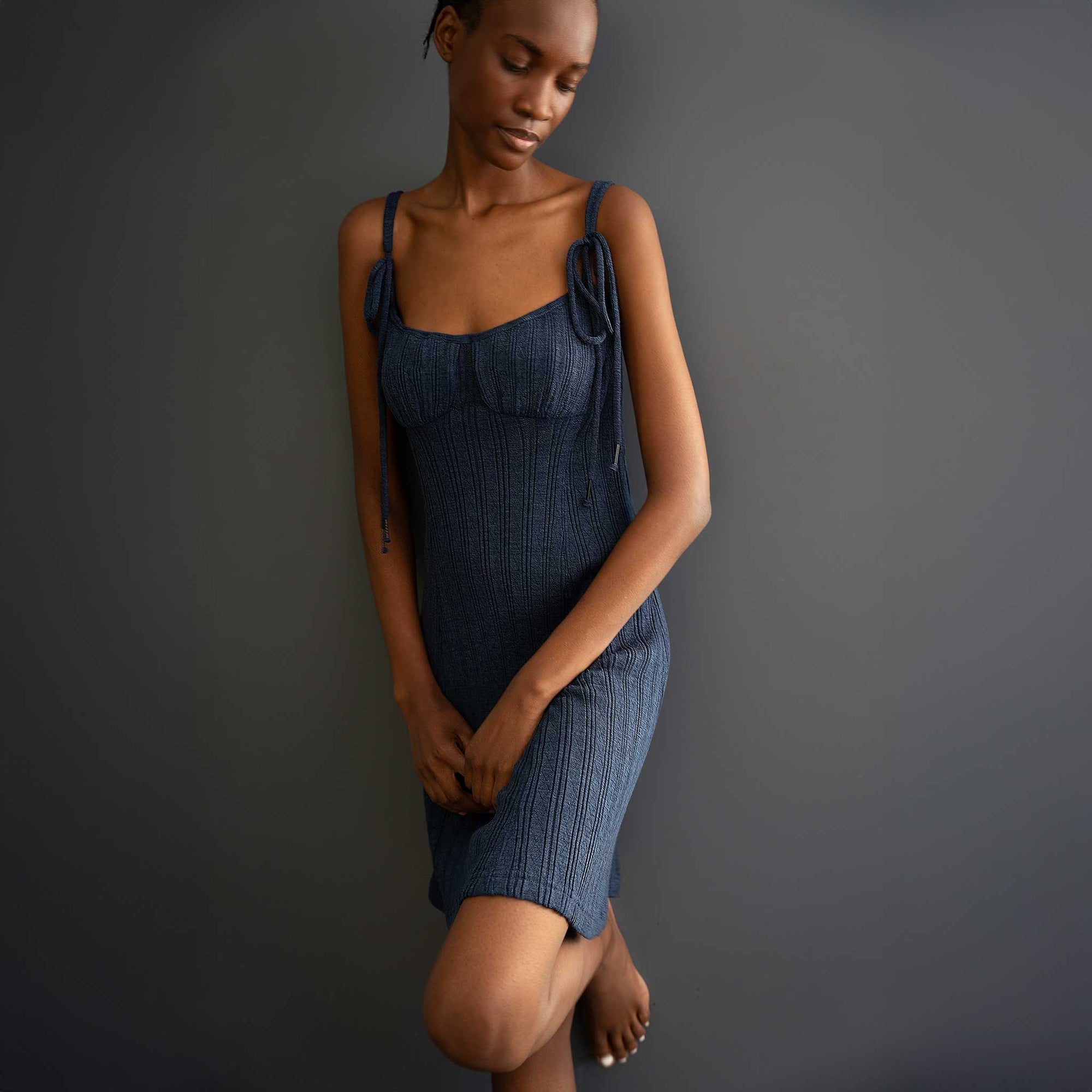 Spaghetti Strap Dress - Superfine Merino Wool