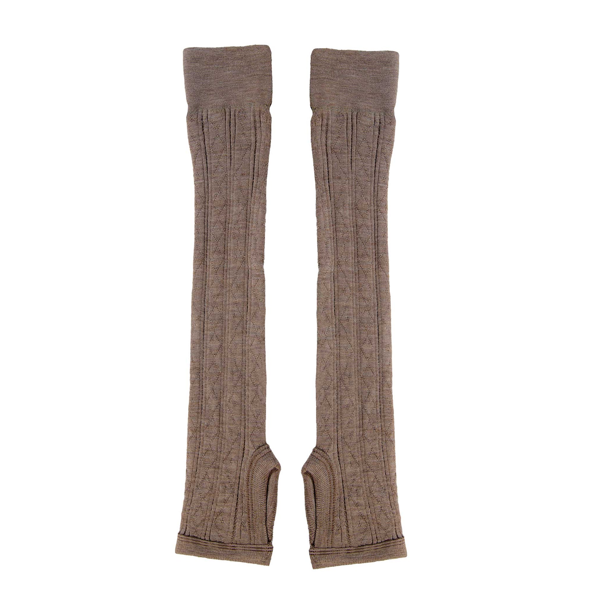 Lace Ribbed Arm Warmers