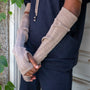 Lace Ribbed Arm Warmers