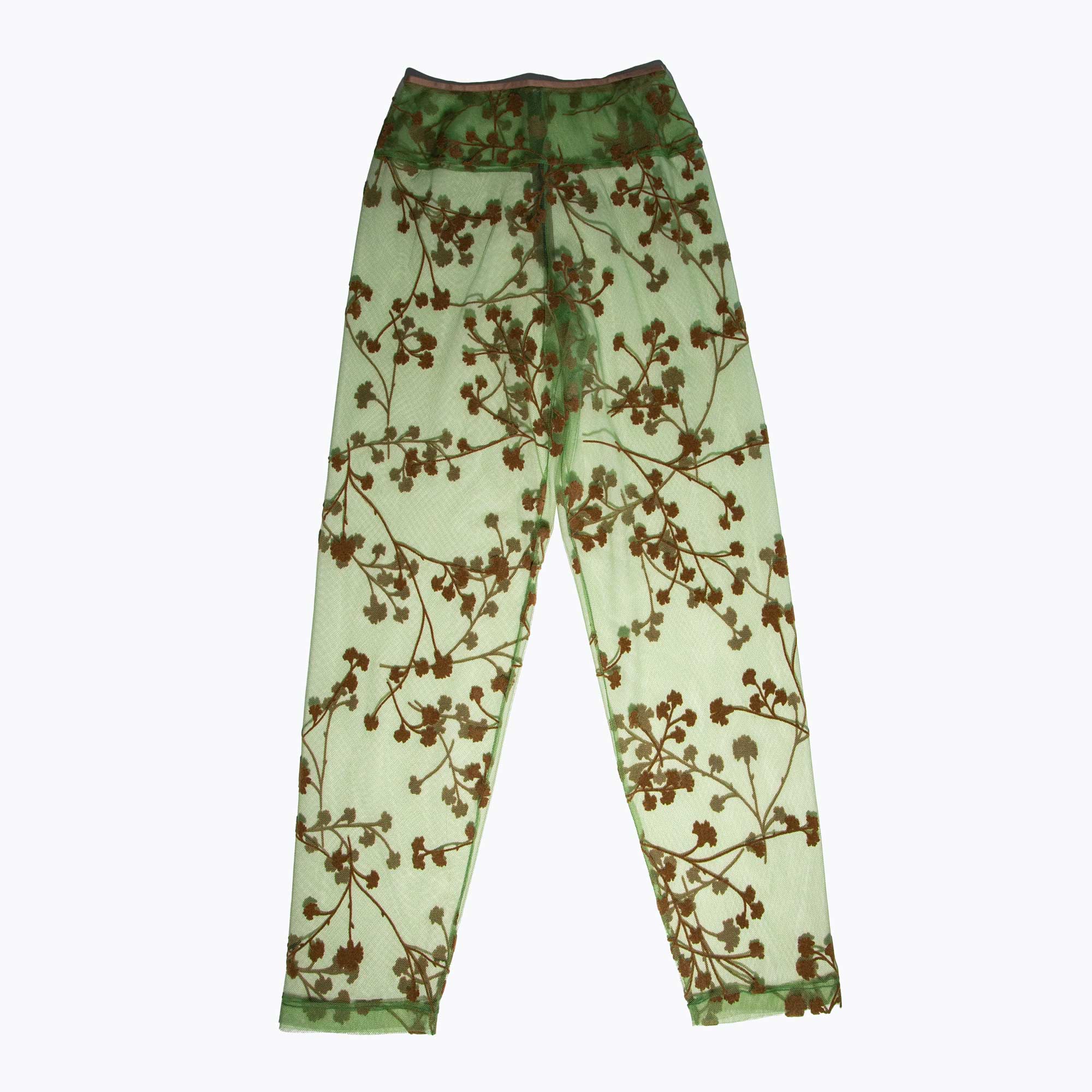 Floral Mesh Pants