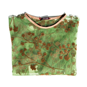 Floral Mesh Top