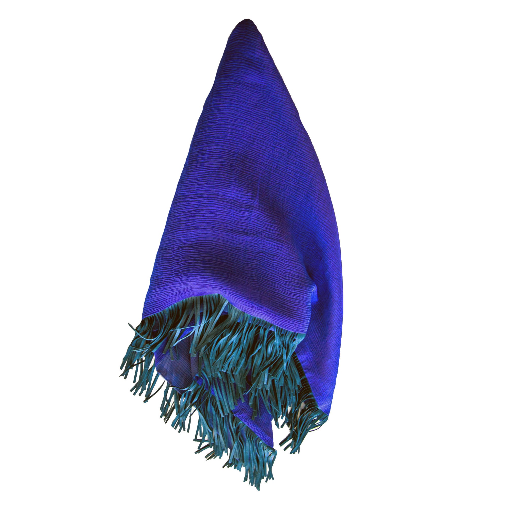 Iridescent Silk Fringe Bandana